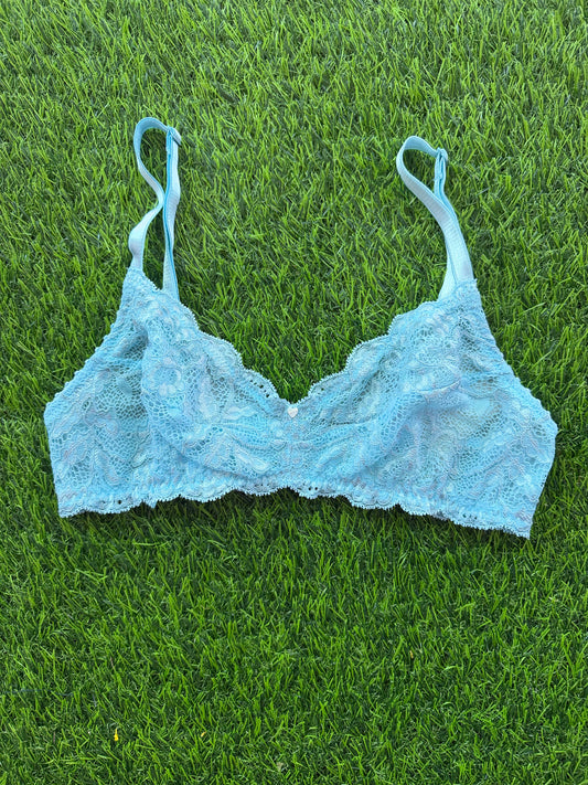 Clo: Fortuna Lace Wireless Soft Bra - Air Blue