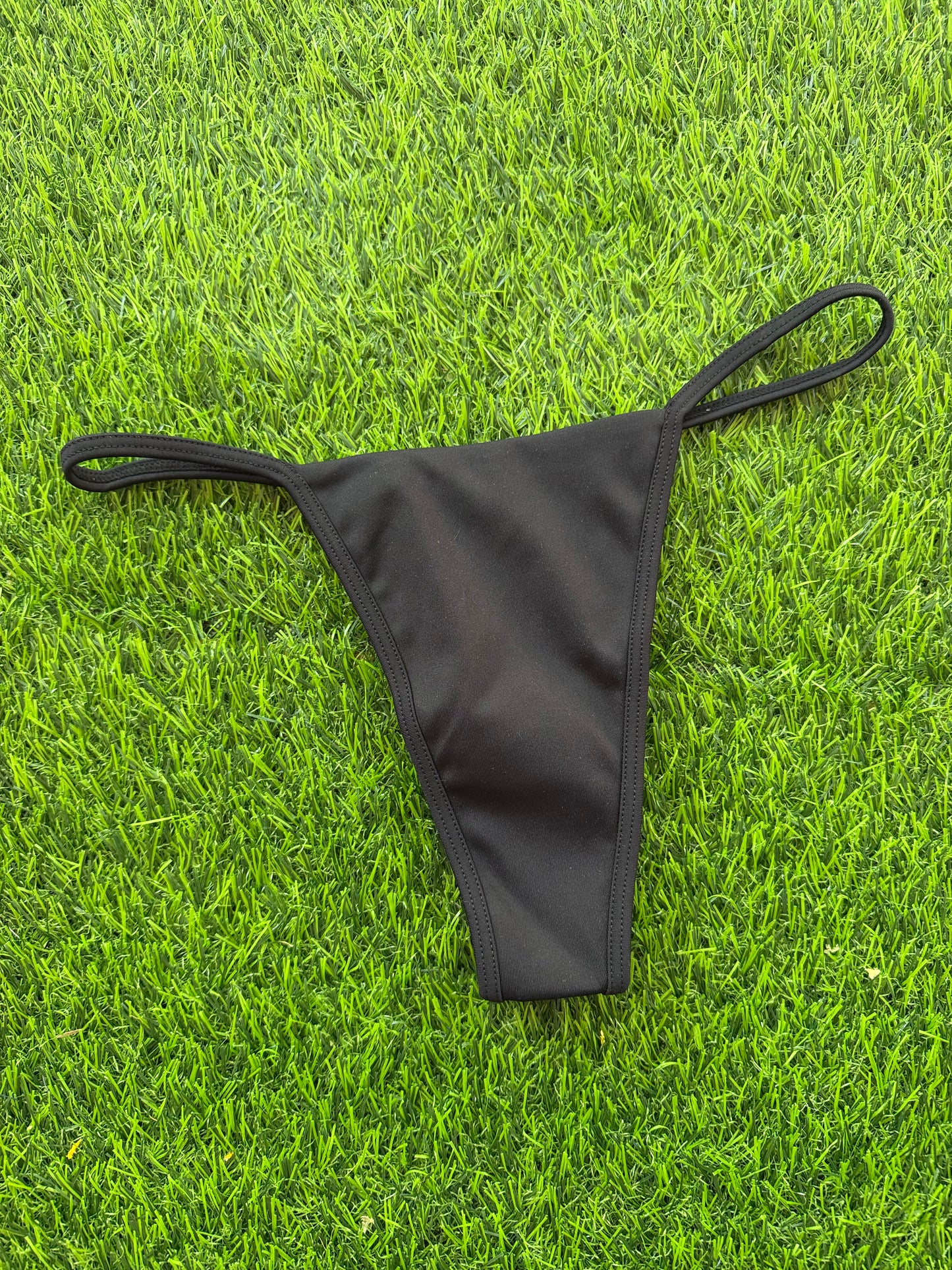 Ziah: Copa Skimpy String Bikini Bottom - Black
