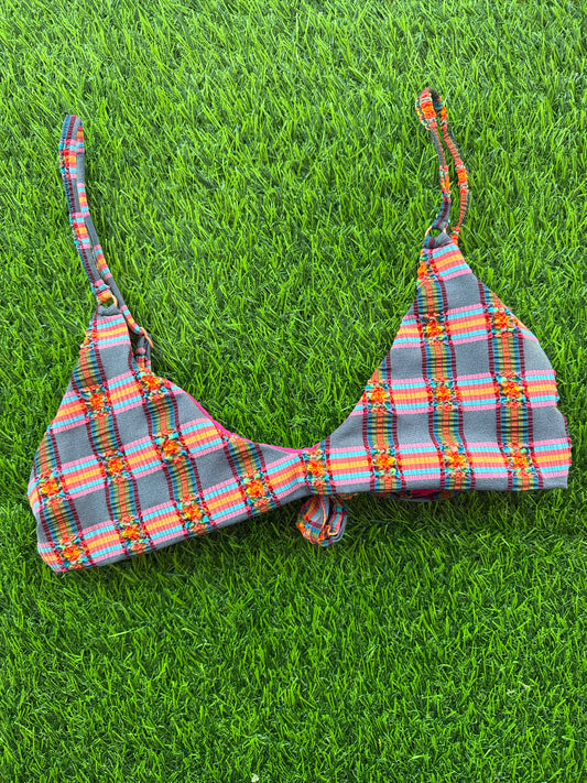 Caro Luna: Belen Adjustable Bikini Top - Rainbow