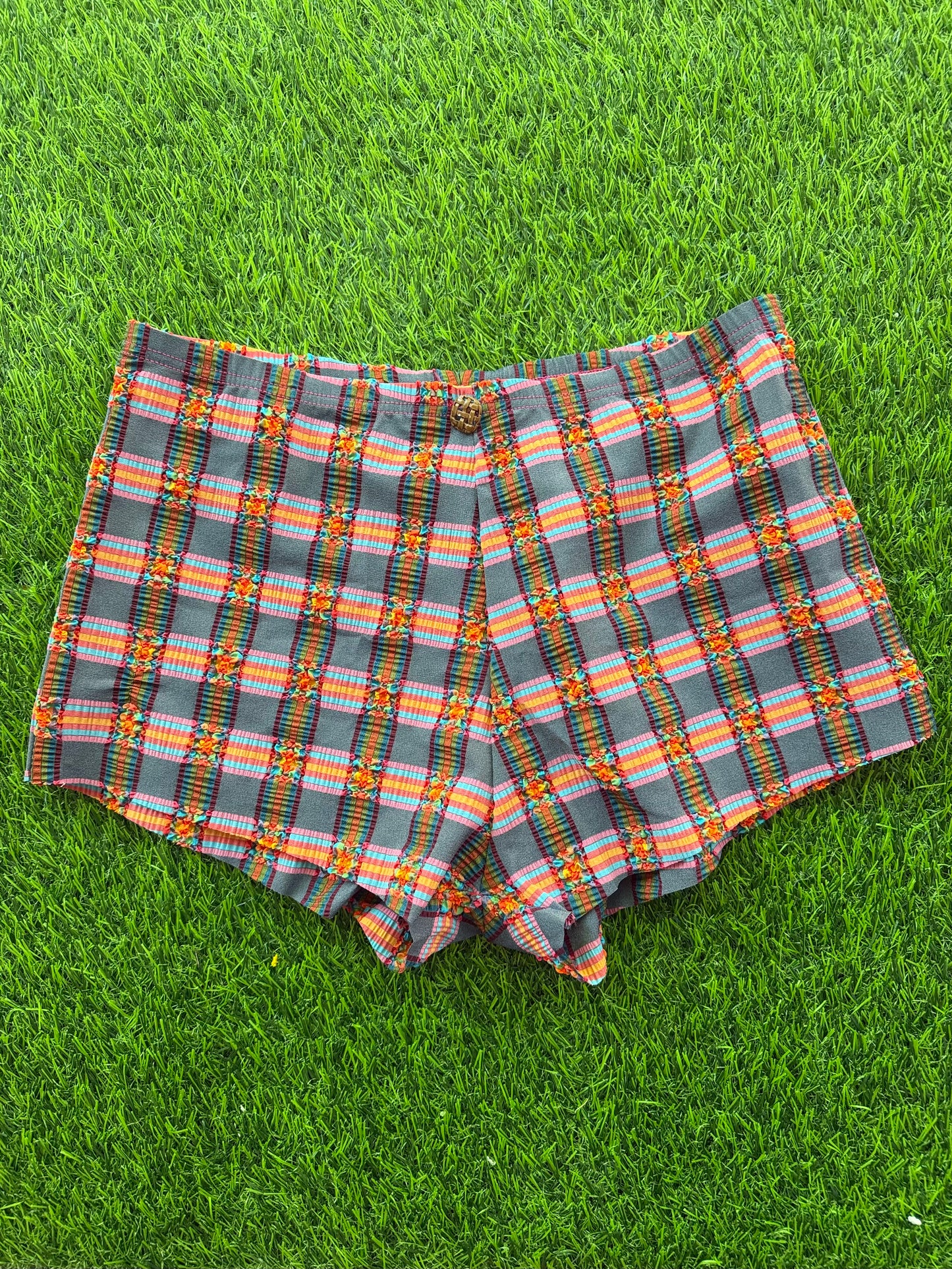 Caro Luna: Bettina Mini Swim Short - Rainbow