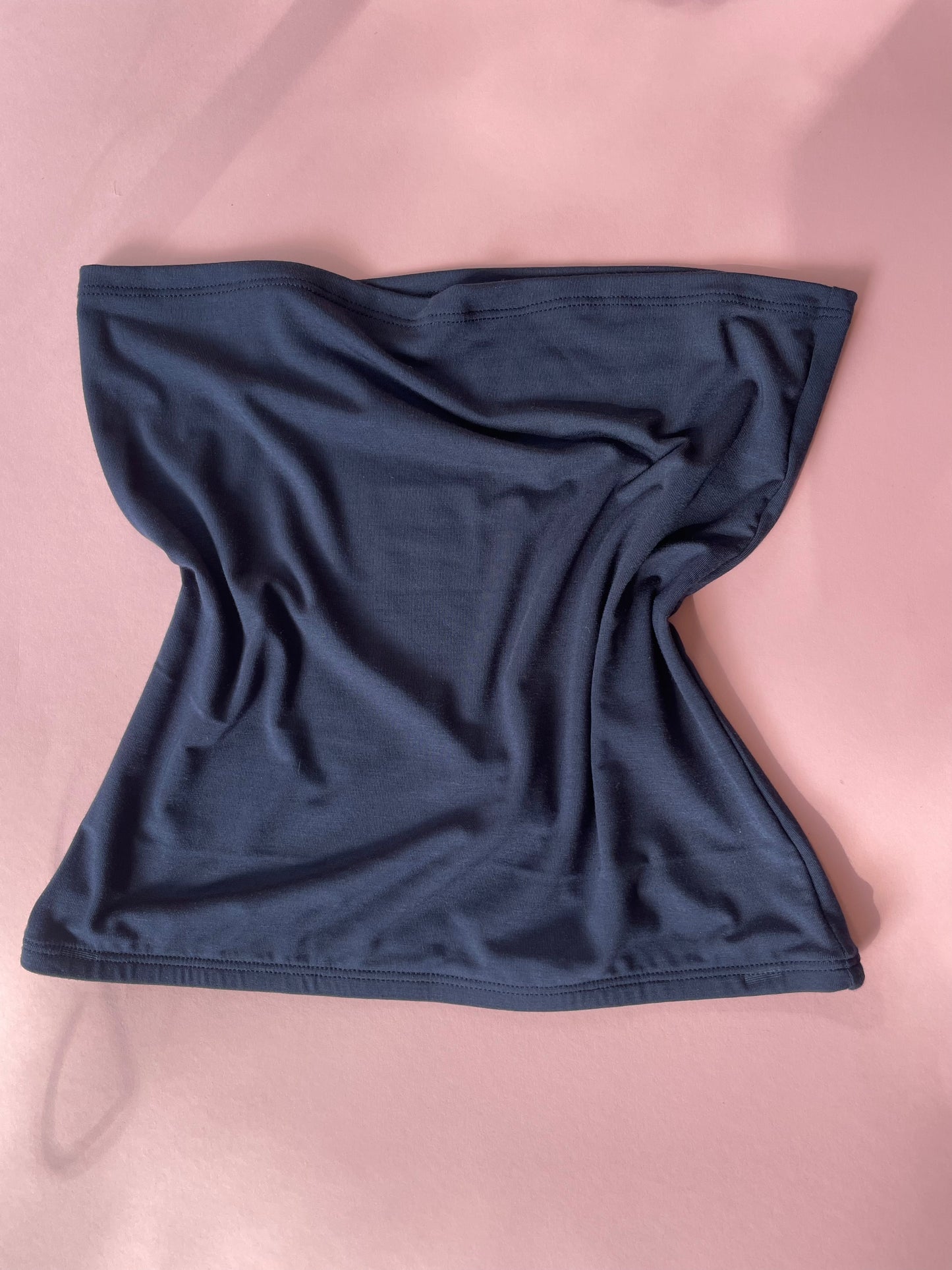 Kye Intimates: Recline Bamboo Strapless Tube Top - Navy