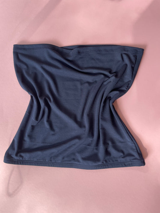 Kye Intimates: Recline Bamboo Strapless Tube Top - Navy