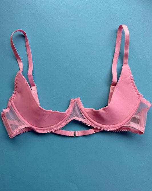 KissKill: Kayla Quarter Cup Bra - Pink