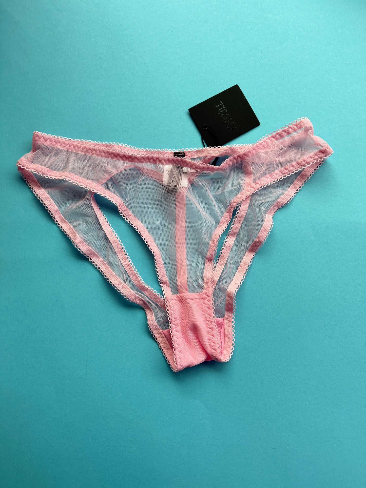 KissKill: Kayla Heart Ouvert Knicker - Pink