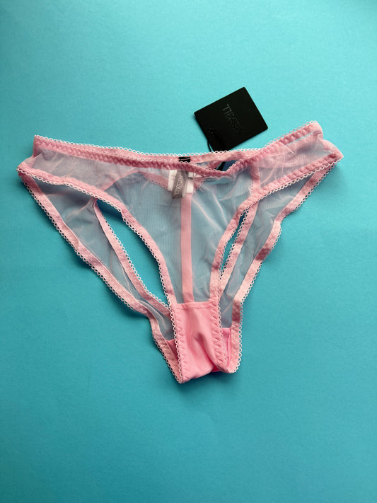 KissKill: Kayla Heart Ouvert Knicker - Pink