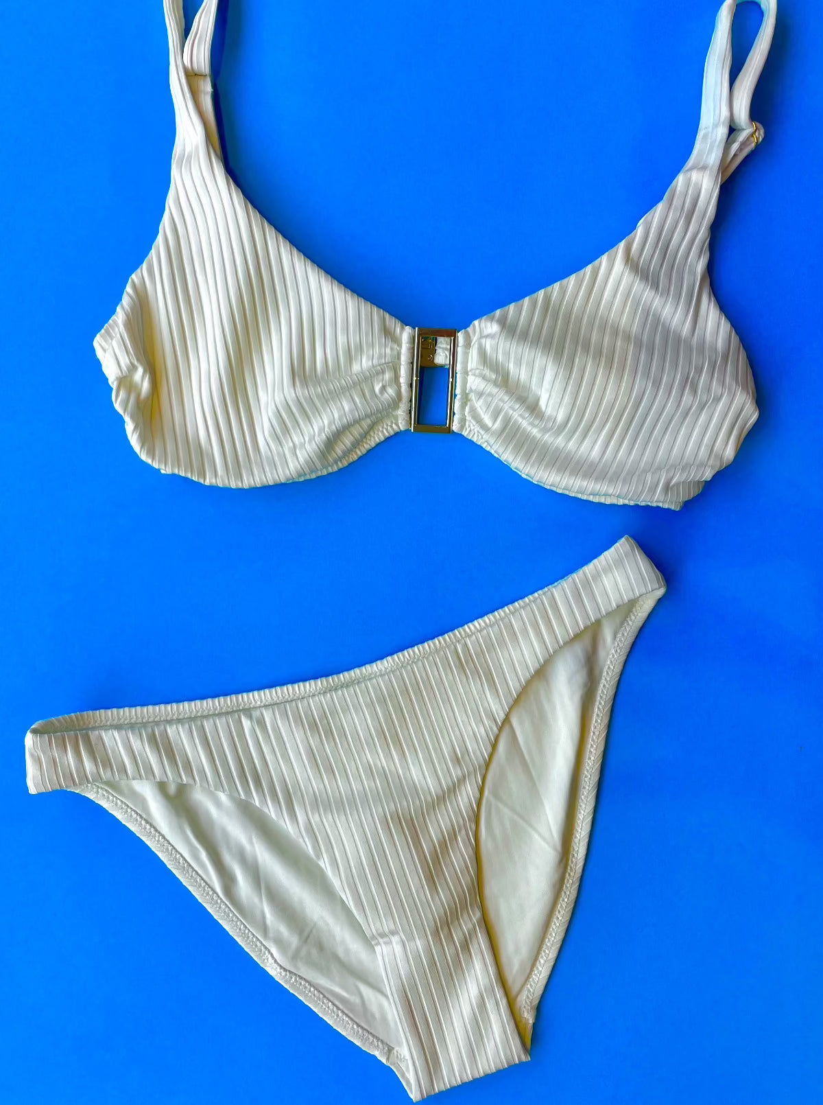 Melissa Odabash: Brisbane Bikini Bottom - White Ribbed