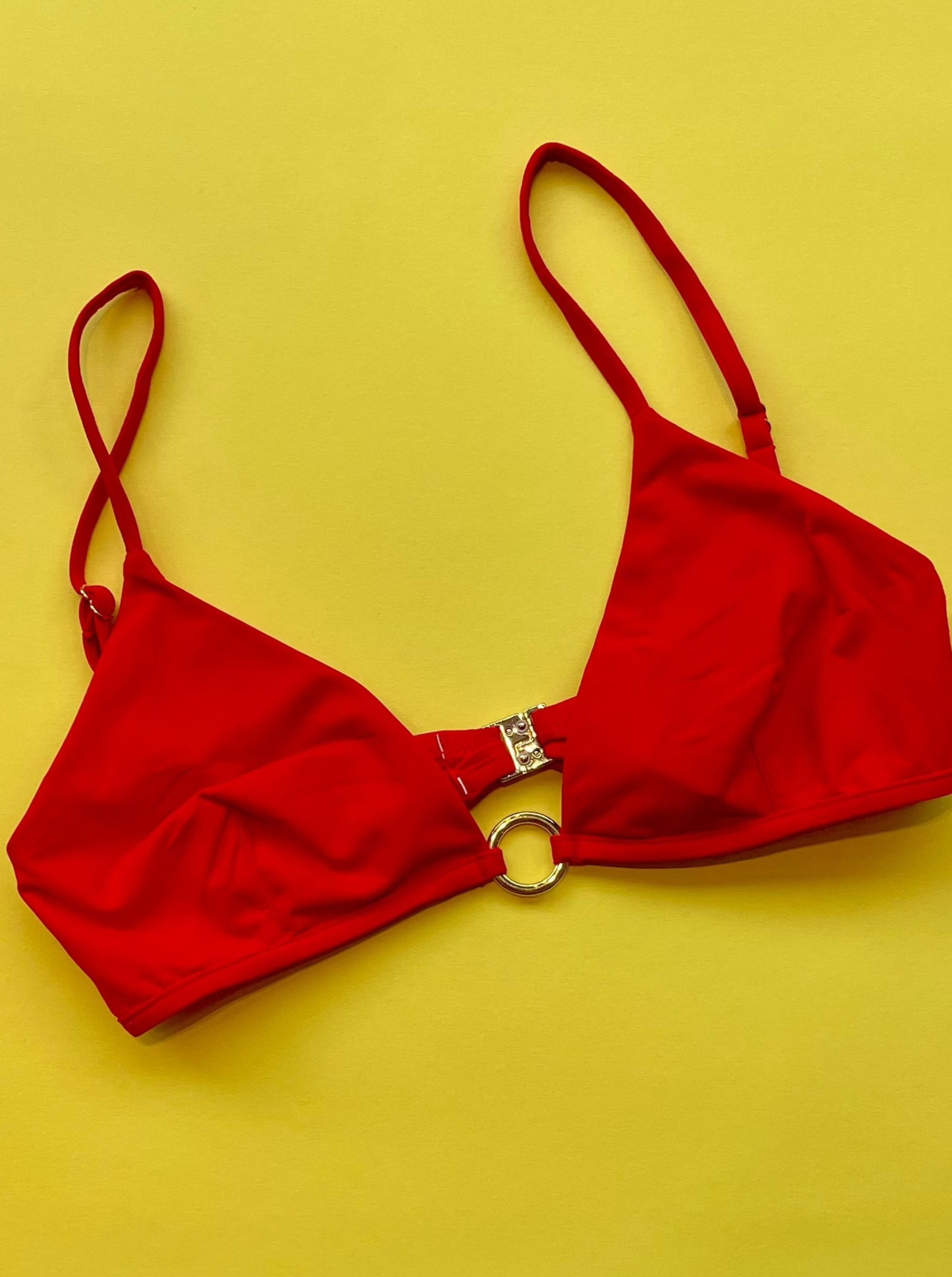 Melissa Odabash: Greece Triangle Bikini Top - Red