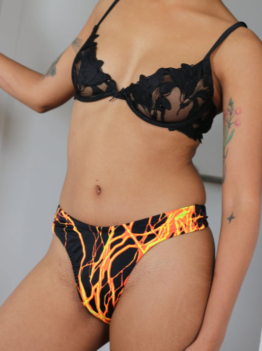 Kayleigh Peddie: Len Thong Bikini Bottom - Lightning