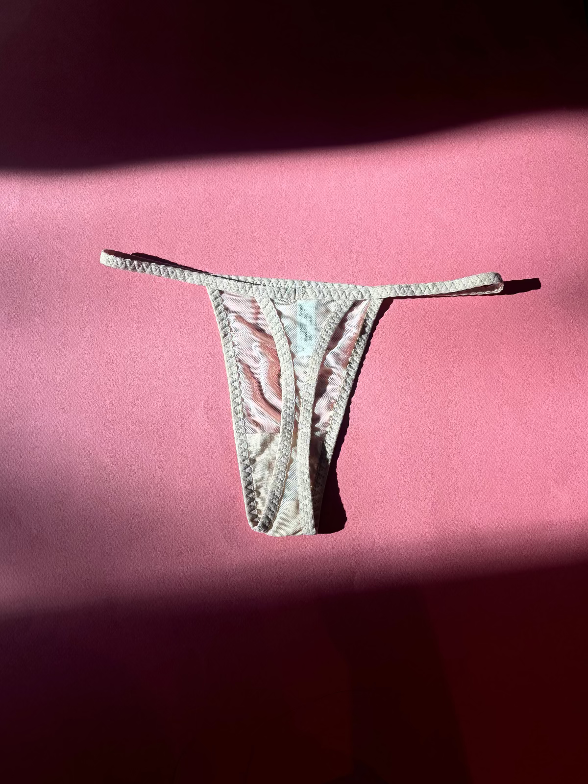 Kye Intimates: Daily Mesh Thong - Ecru