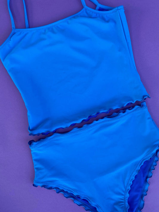 Sherris: Reversible Tank Bikini Top - Electric Blue
