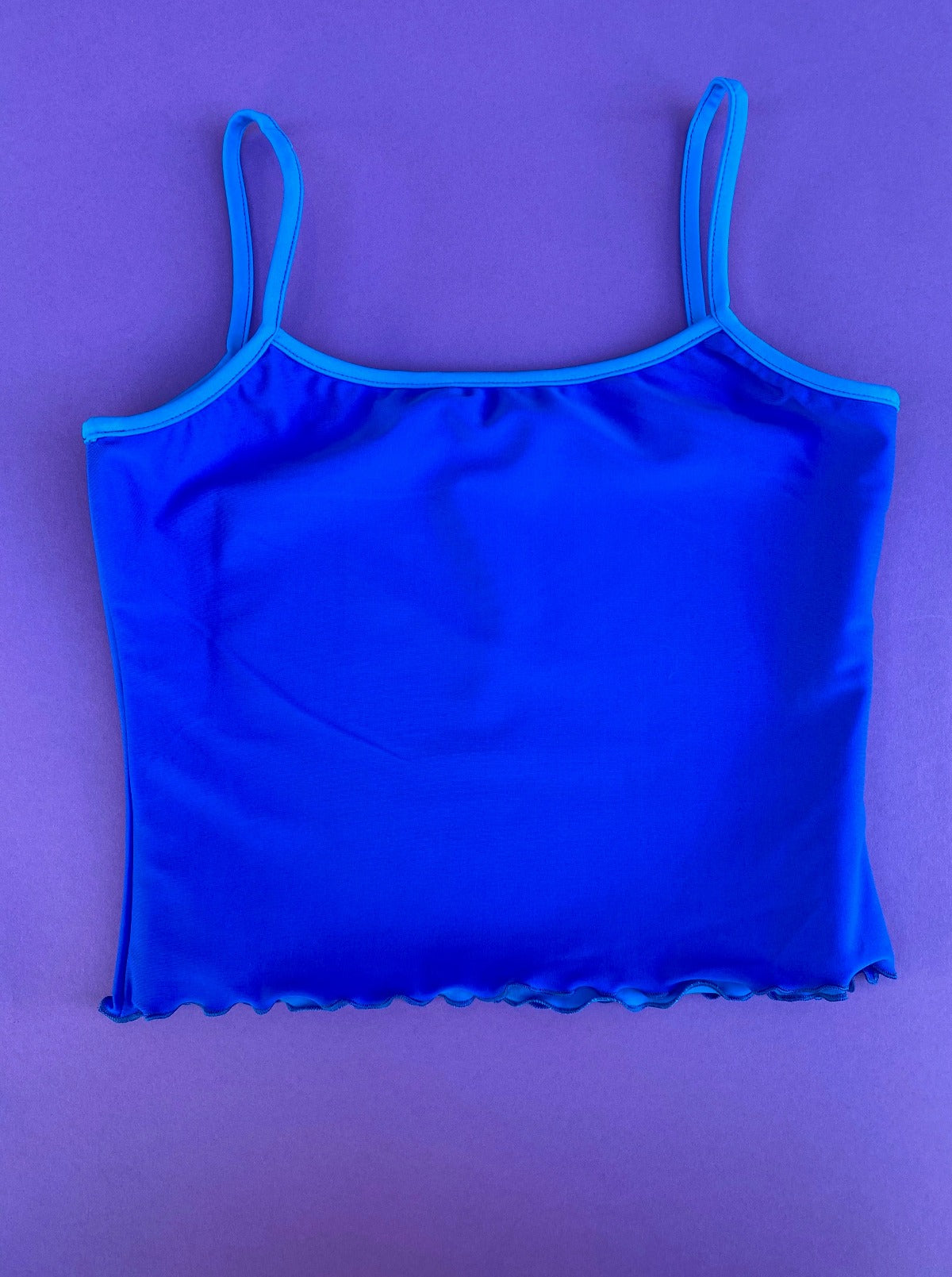 Sherris: Reversible Tank Bikini Top - Electric Blue