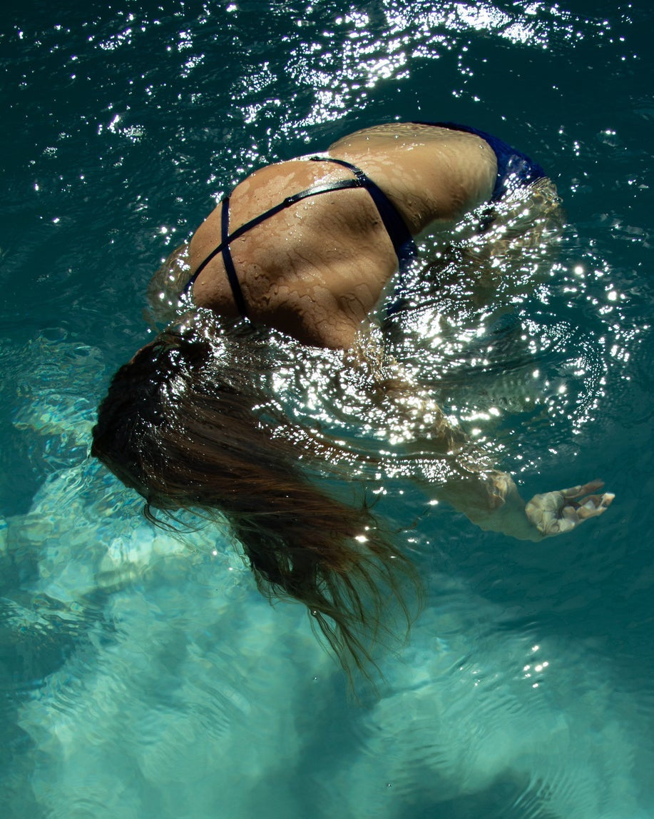La Fille d'O: Changes Mono Wire Bikini Top - Bic Blue
