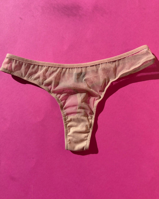 Only Hearts: Whisper Thong - Rosewater