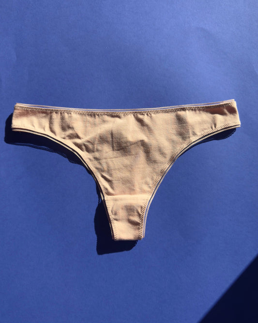Huit: Biotiful Organic Cotton Tanga Thong - Blush