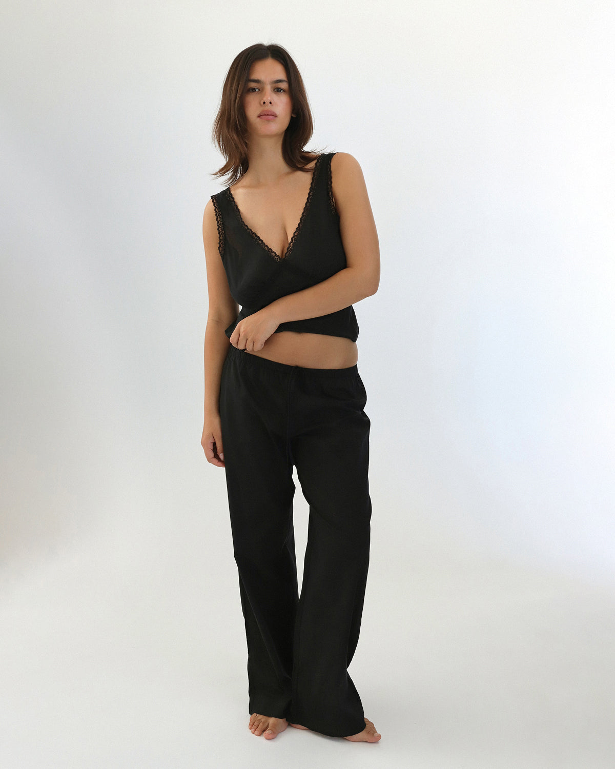 Cou Cou Intimates: The Iris Tank - Black