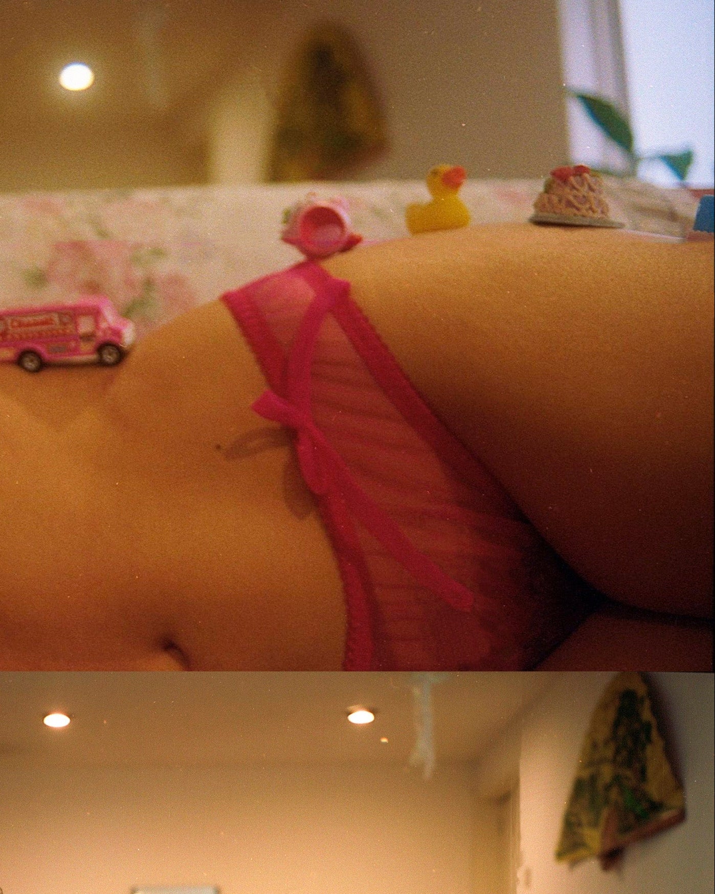 Miss Crofton: I'm Yours Mesh Brief - Pink