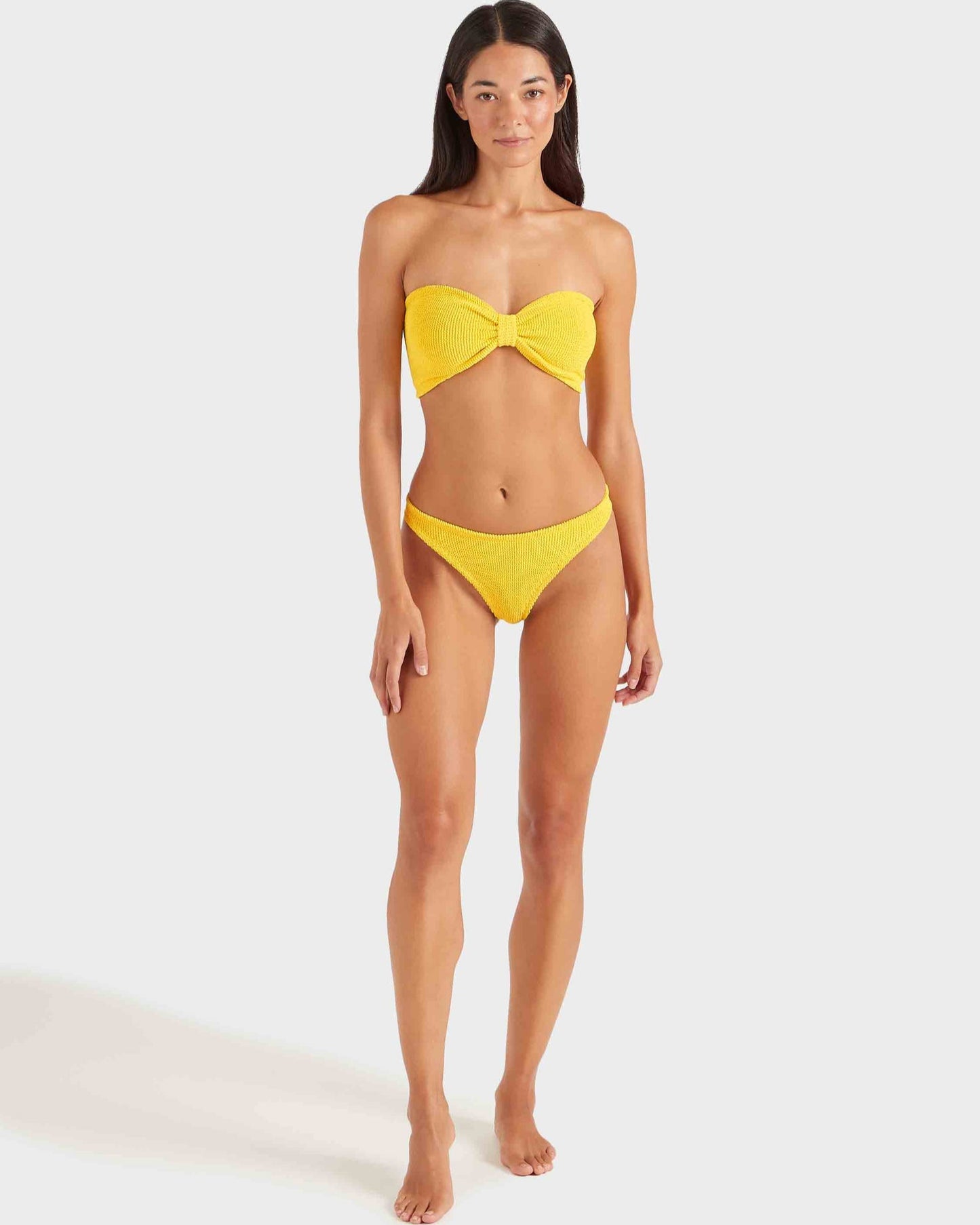 Hunza G: Jean Strapless Bikini Set - Sunflower