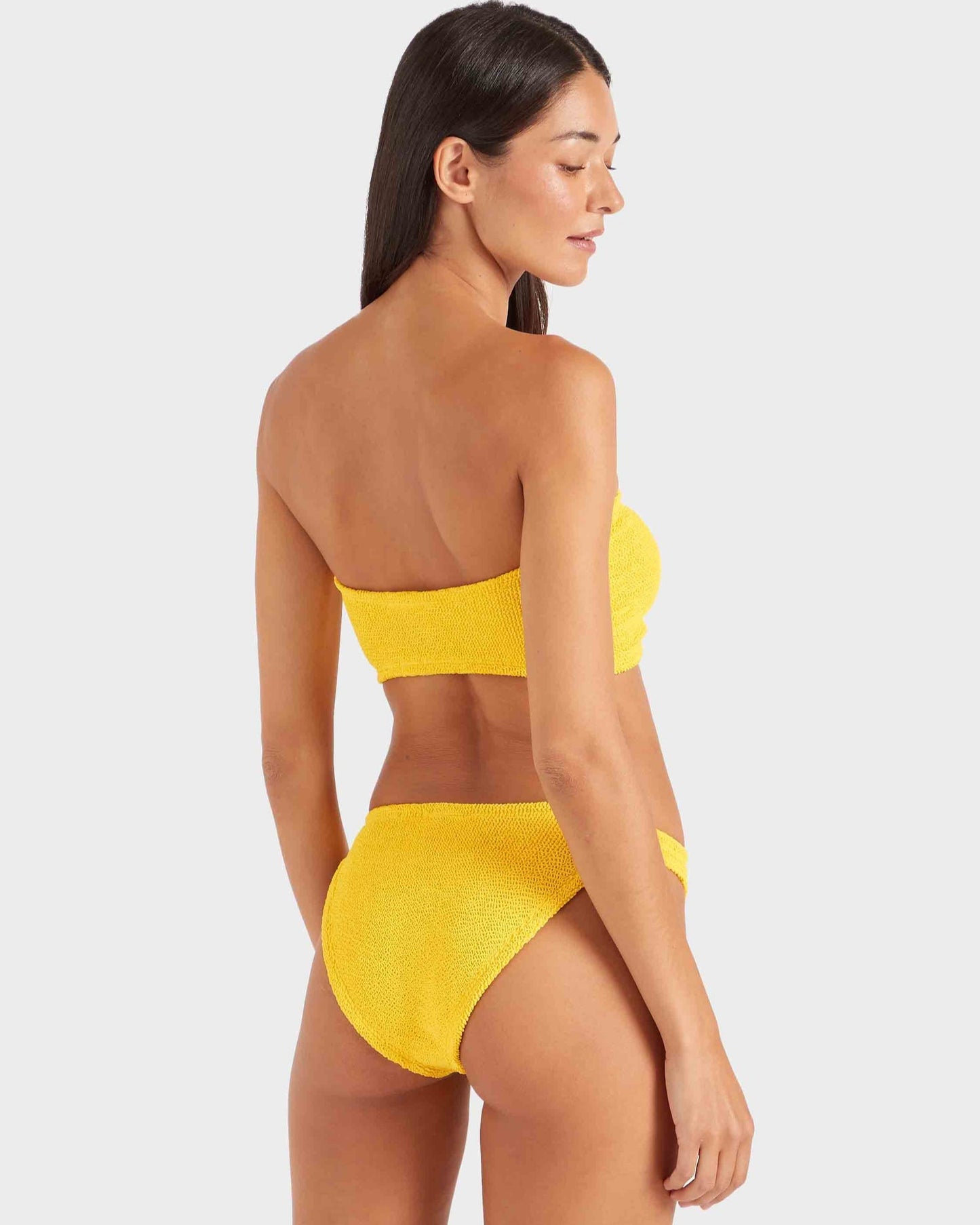 Hunza G: Jean Strapless Bikini Set - Sunflower