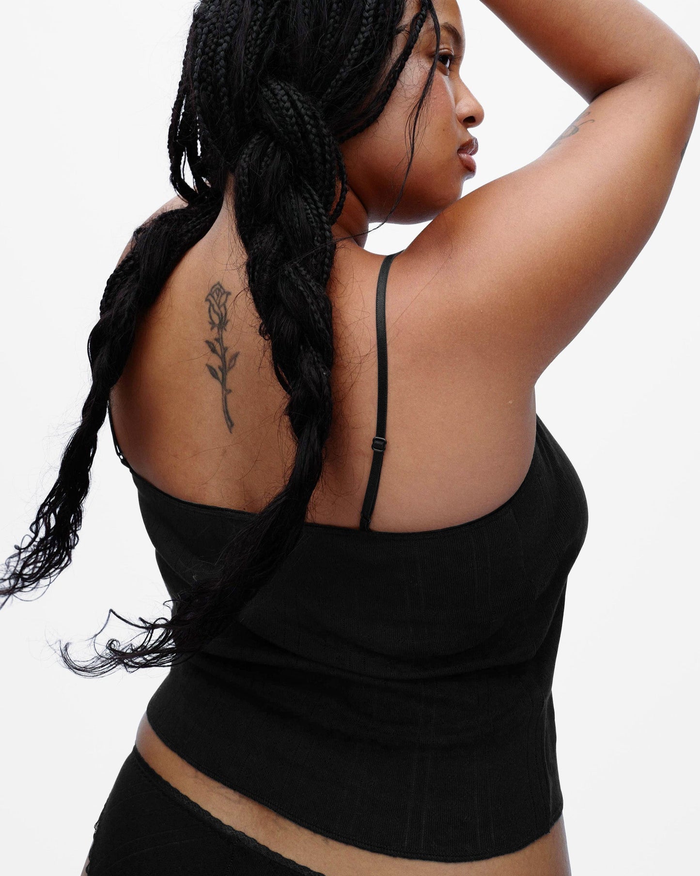 Cou Cou Intimates: The Long Cami - Black