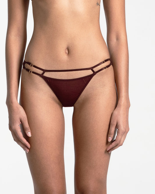 Marika Vera: Moore Bikini Brief - Burgundy