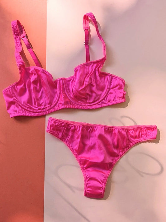 Araks: Gita Silk Underwire Bra - Parfait Pink
