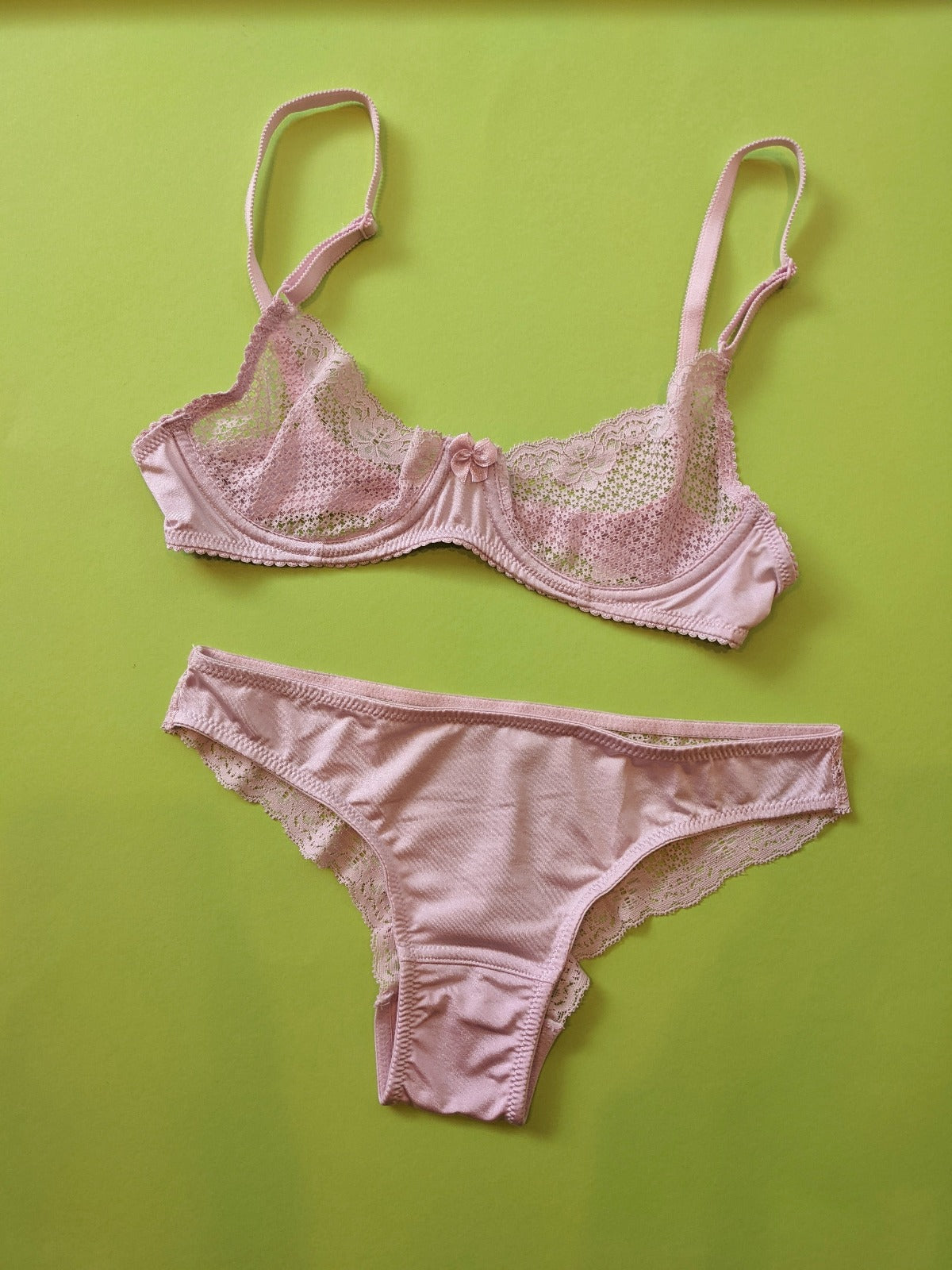 Duet by Timpa: Lace Back Brazilian Brief - Pink