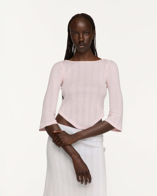 Cou Cou Intimates: The Rina Long Sleeve - Baby Pink