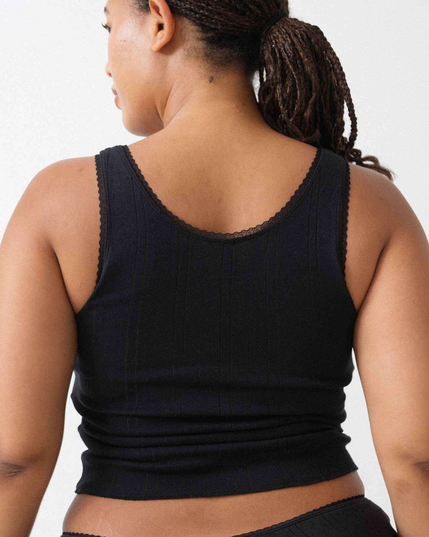 Cou Cou Intimates: The Scoop Tank - Black
