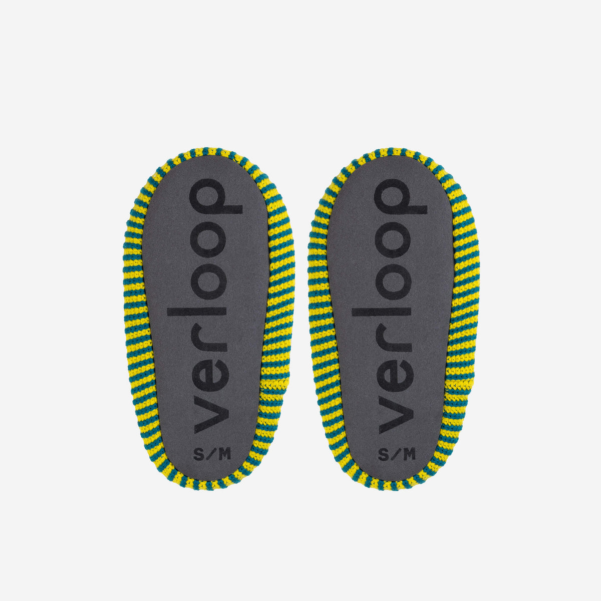 Verloop: Super Stripe Slide Slippers - Stone Blue Rust