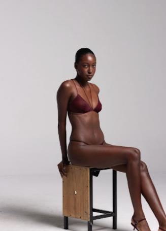 Marika Vera: Moore Triangle Bra - Burgundy