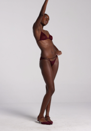 Marika Vera: Moore Triangle Bra - Burgundy
