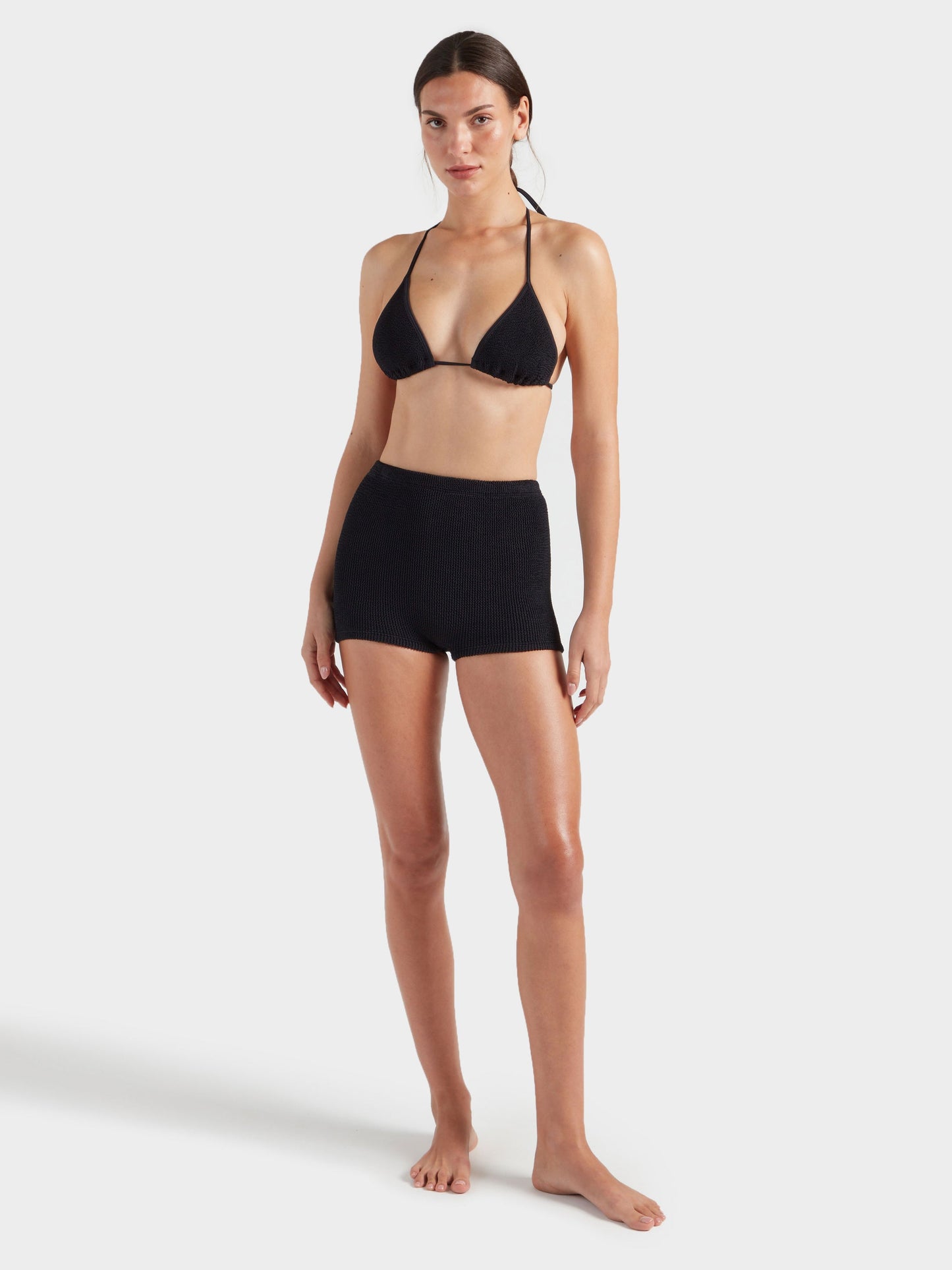 Hunza G: Shorty Swim Bottom - Black