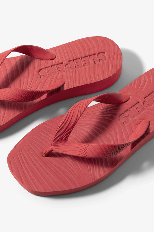 Sleepers: Platform Flip Flop - Red