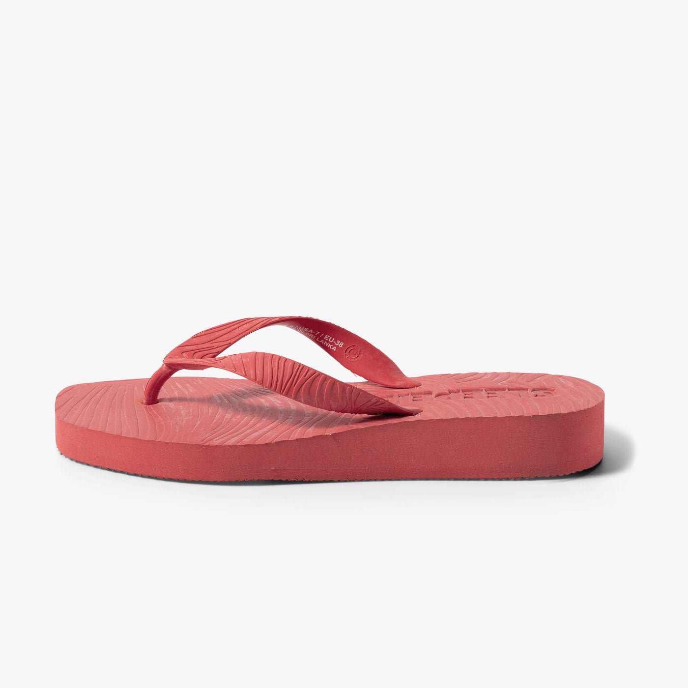 Sleepers: Platform Flip Flop - Red