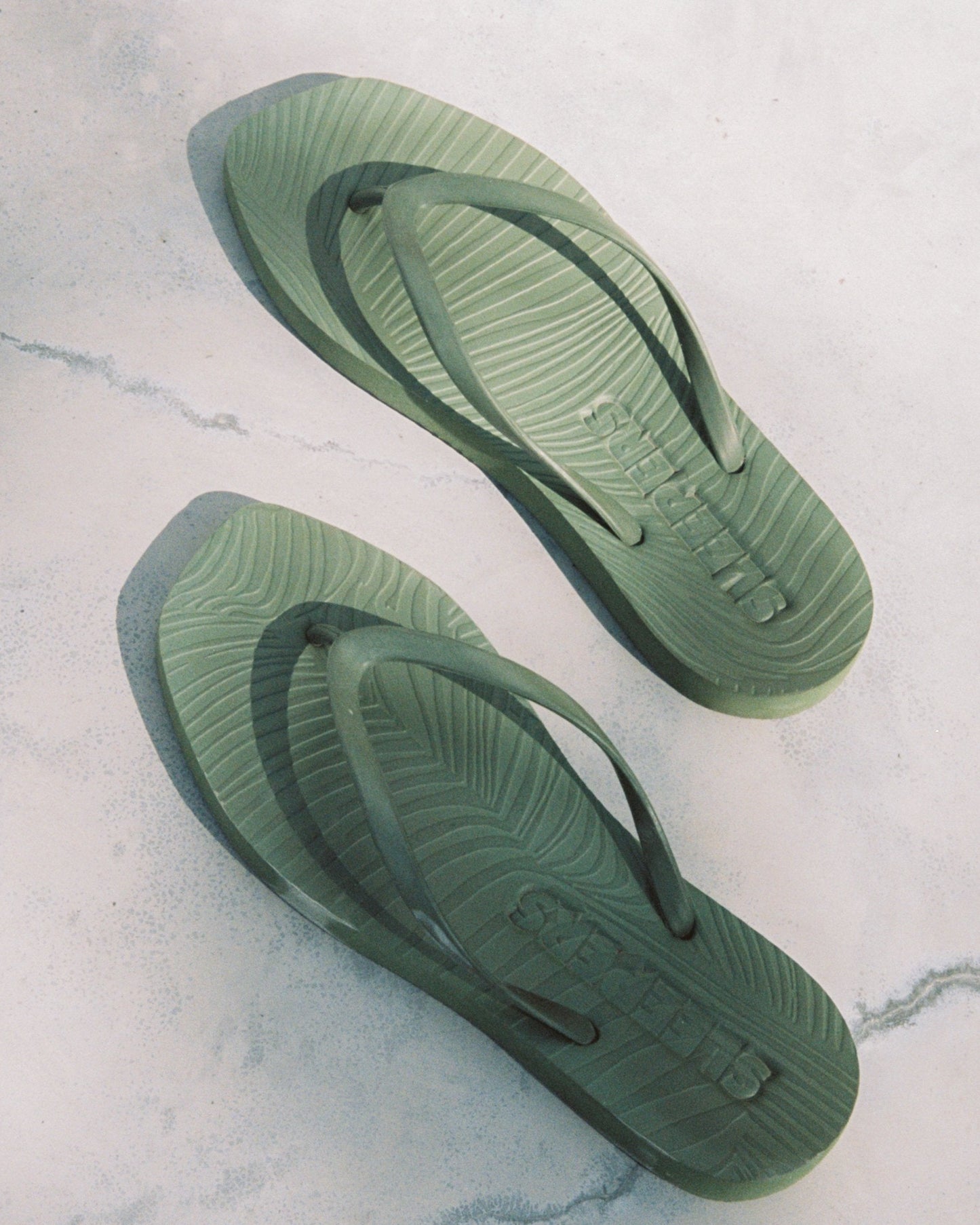 Sleepers: Tapered Square Flip Flop - Green