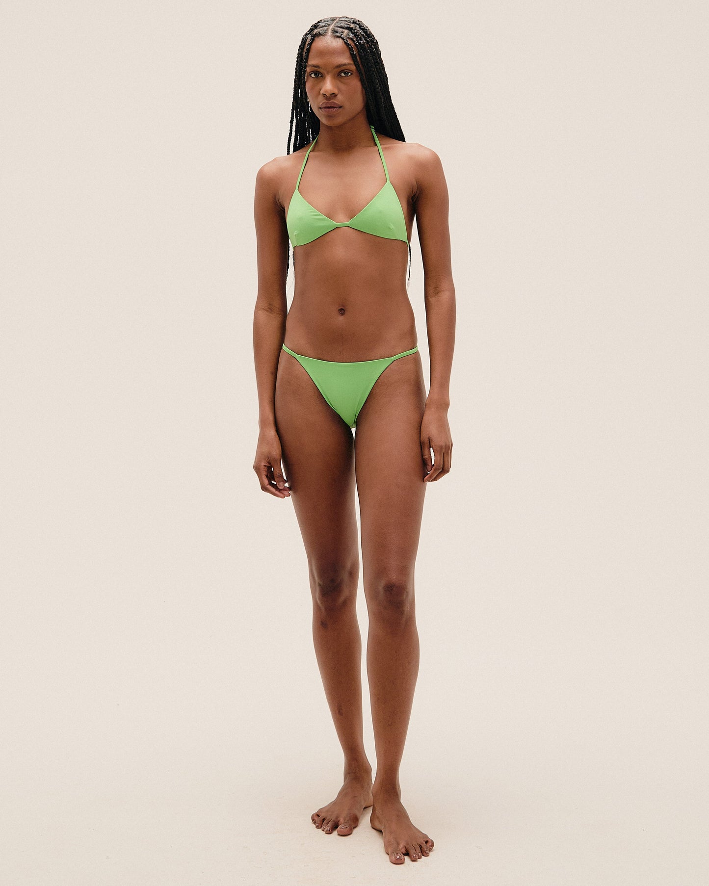 Haight: Vica Halter Bikini Top - Rapture Green