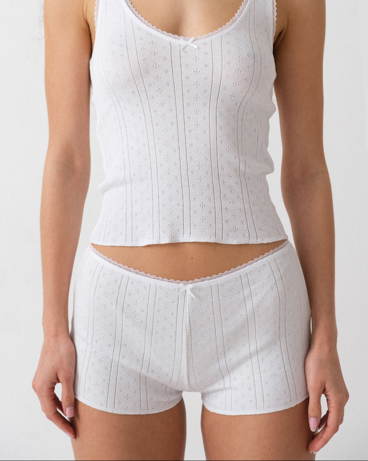 Cou Cou Intimates: The Teeny Tiny Short Bottom - White