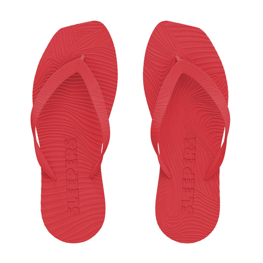 Sleepers: Platform Flip Flop - Red
