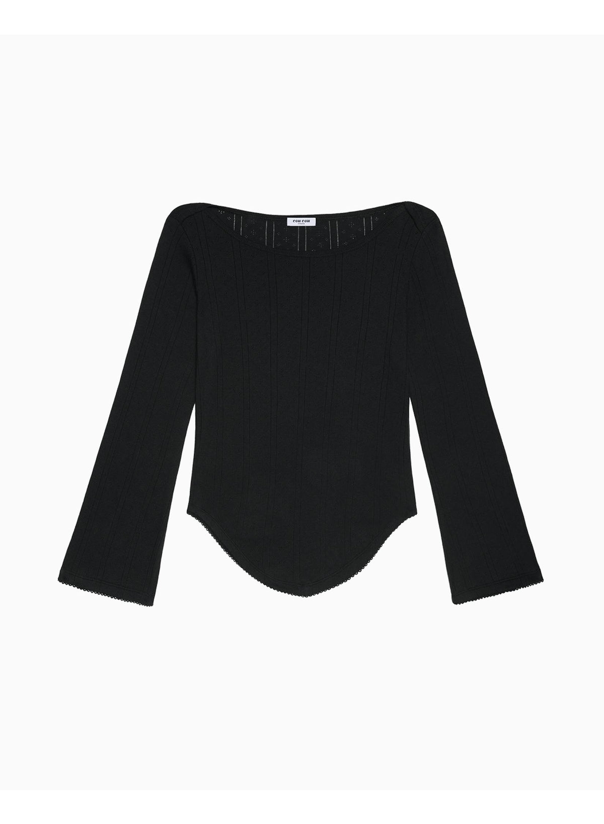 Cou Cou Intimates: The Rina Long Sleeve - Black