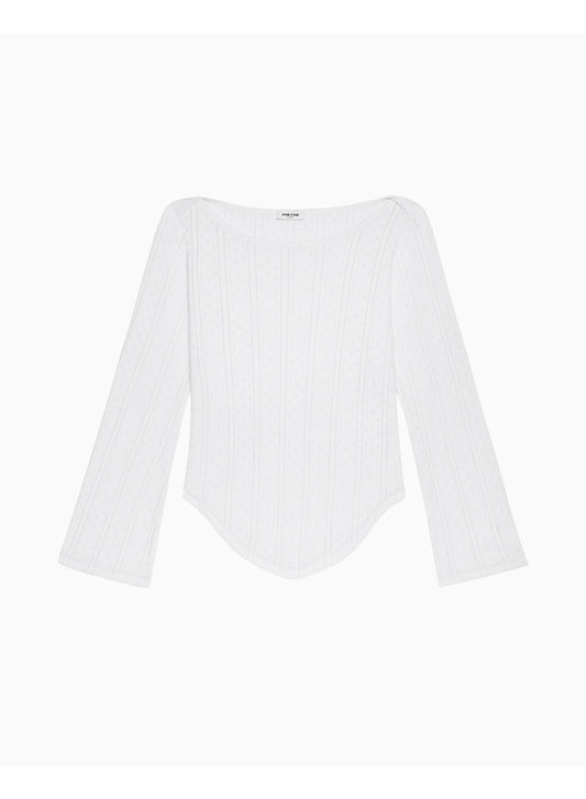 Cou Cou Intimates: The Rina Long Sleeve - White