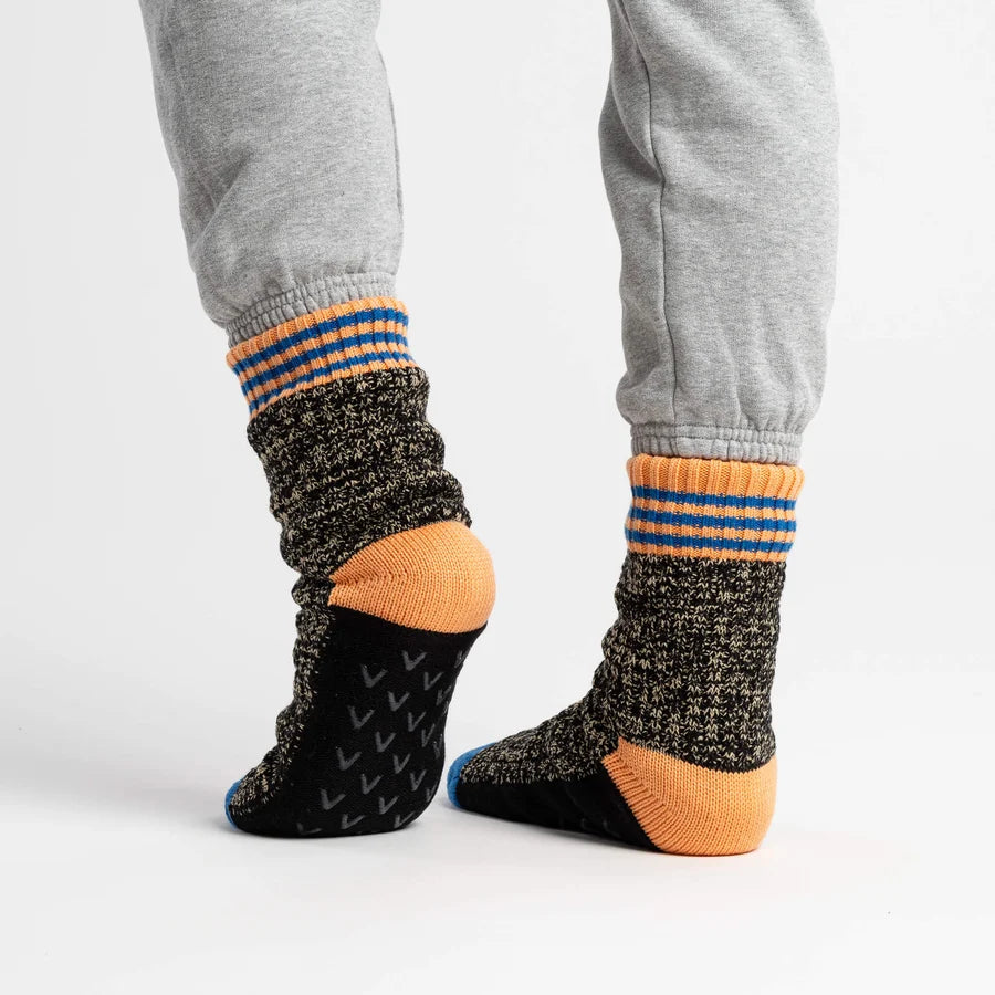 Verloop: Varsity Knit House Socks - Black