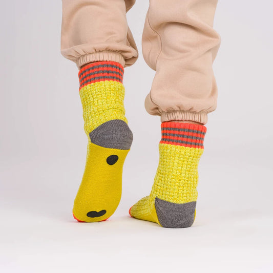 Verloop: Varsity Knit House Socks - Golden Olive