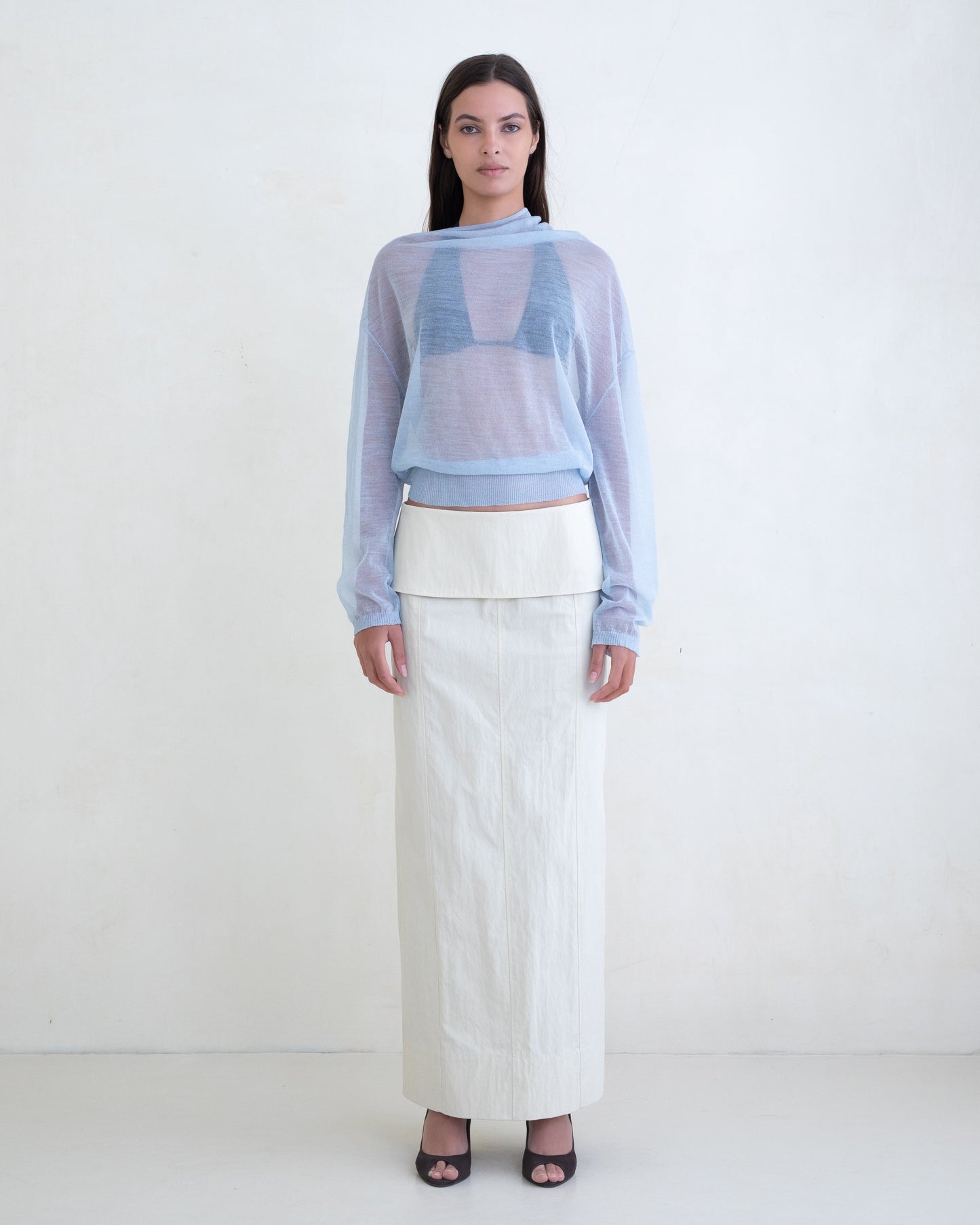 Belle Anna: Reve Knit Sweater - Powder Blue