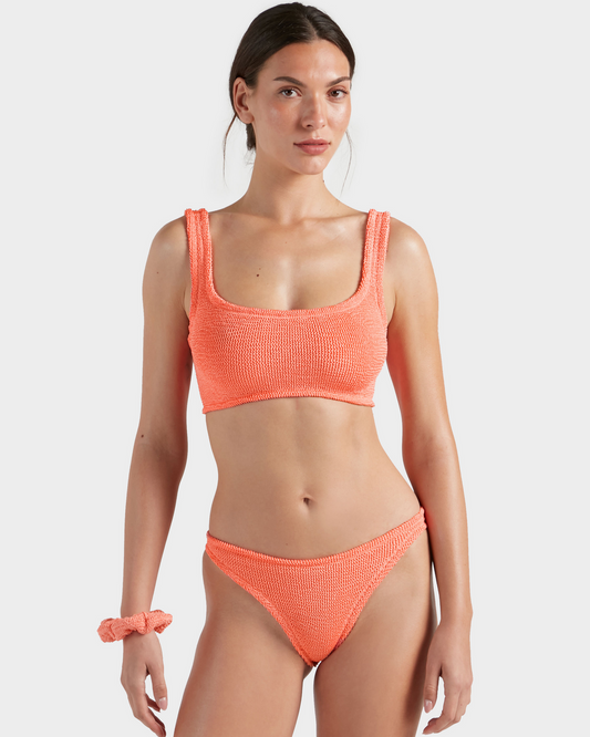 Hunza G: Xandra Bikini Set - Metallic Coral