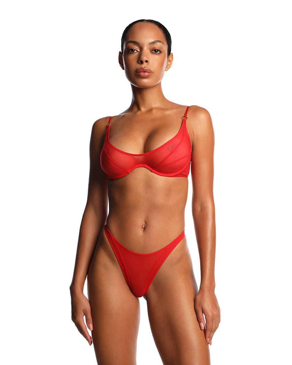 Anoeses: Leia Mesh Thong - Red