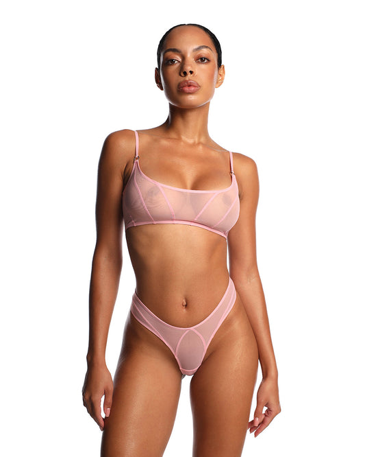 Anoeses: Renne Mesh Bra - Pink