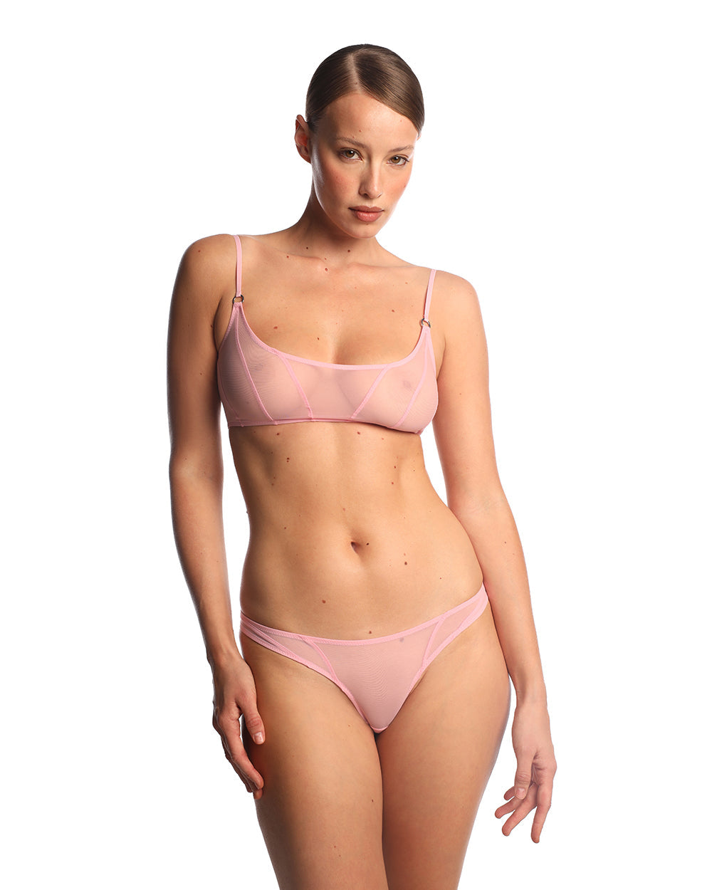Anoeses: Renne Mesh Bra - Pink