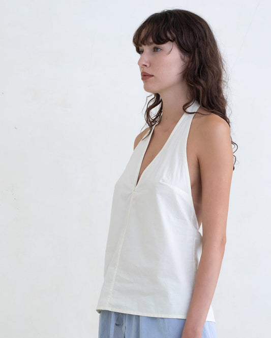 Belle Anna: Posie Halter Top - Butter