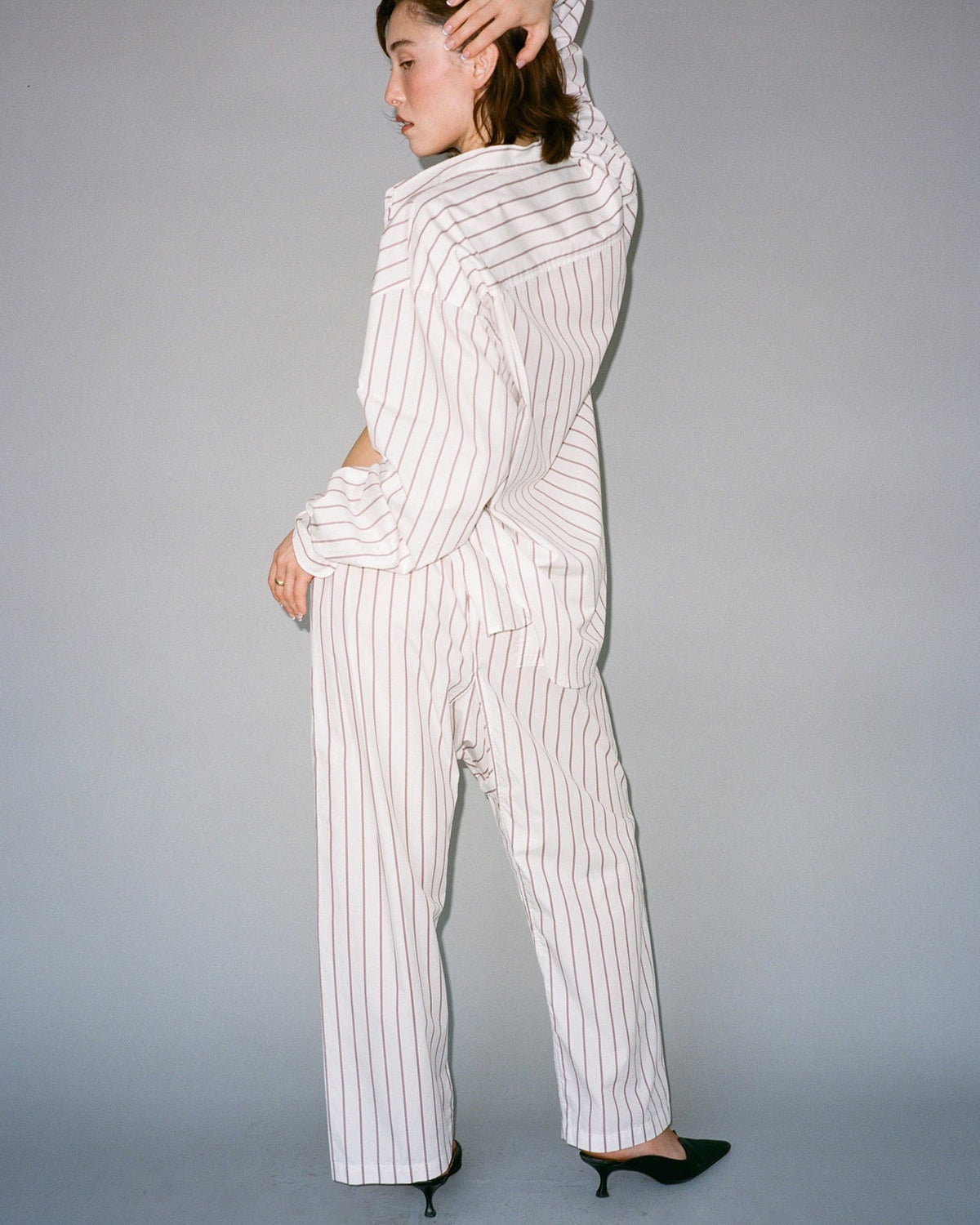 Gil Rodriguez: Lou Pant - Burgundy Stripe