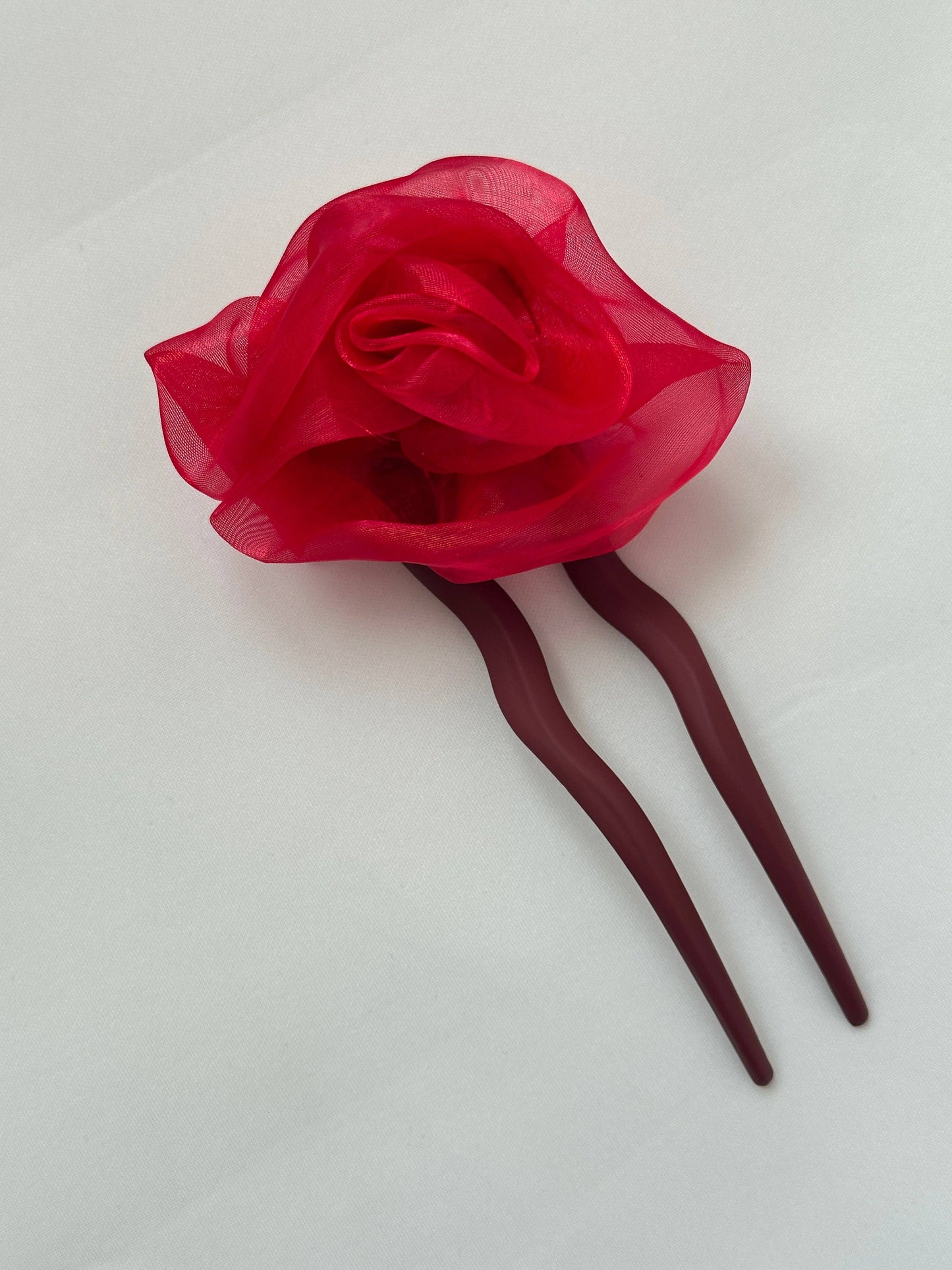 Room Shop: Rose Hair Pin - Red